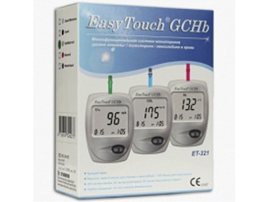 Измеритель уровня глюкозы/холестерина/гемоглобина EASY TOUCH GCHb