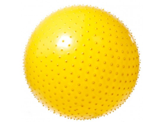 Мяч гимнаст. игольчатый антиразр. VEGA-602/75 желтый