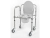 Кресло-туалет 4-х колес. с горшком и регулировкой сидения (44-57см) 10581Са